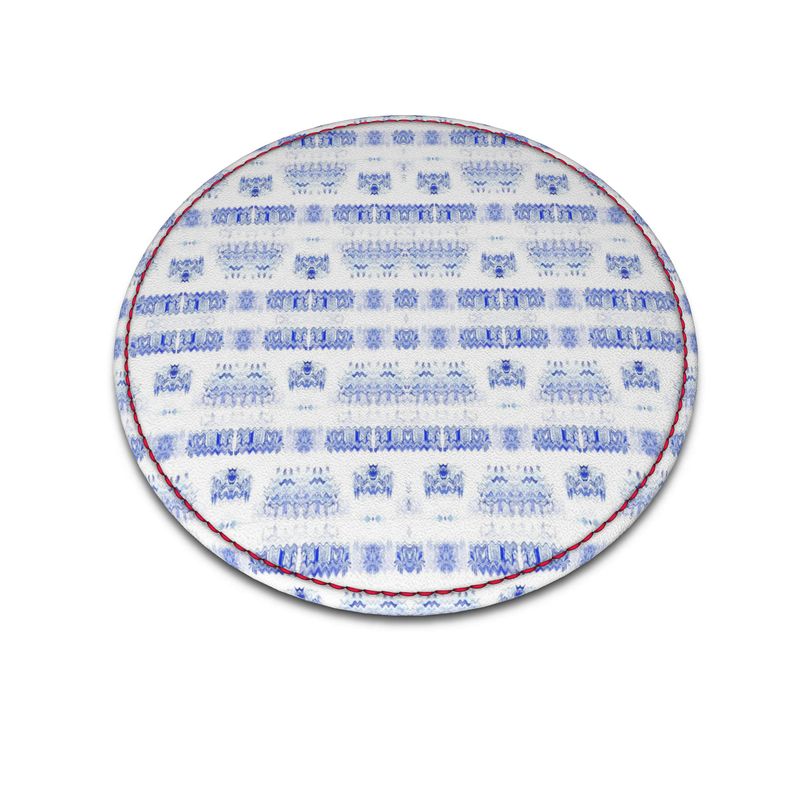 Leather Coasters - Round / Textured Faux Leather