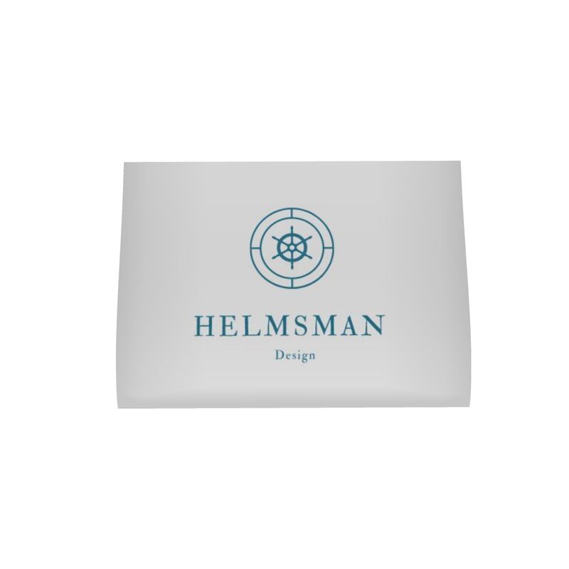 Tea Towels - Tokri Half Panama Cotton / Navy Wavy Edge