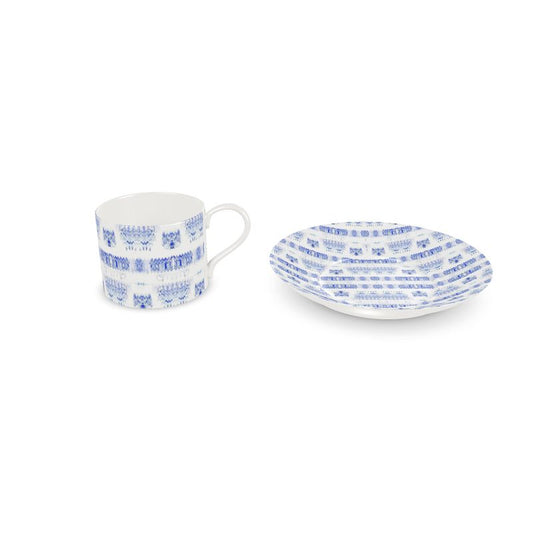 Cup And Saucer - Large Coffee Cup & Saucer / 1 Cup & Saucer