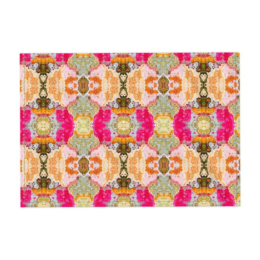 Fabric Placemats - Linen Flax Plain Weave / Portrait / 4cm Hem