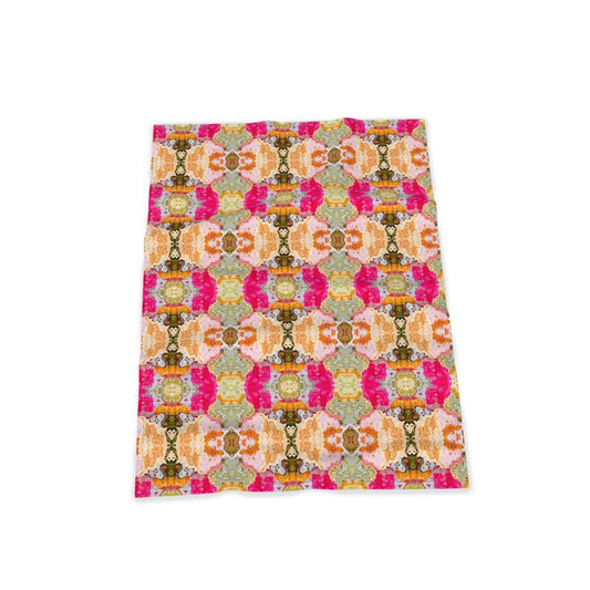 Kitchen Towels - 100% Cotton / Red Wavy Edge