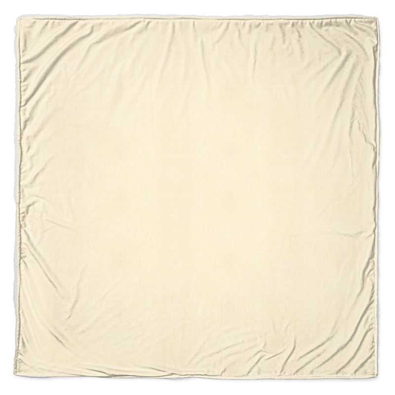 Throw - Plush Velvet - Square 57x57" / Coral Fleece