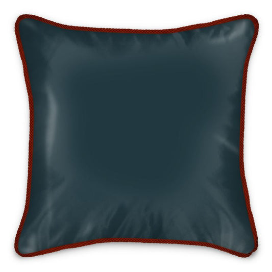 Silk Pillows - Square 12" (30cm) / Stone washed 100% Linen back / Down Feather Pad