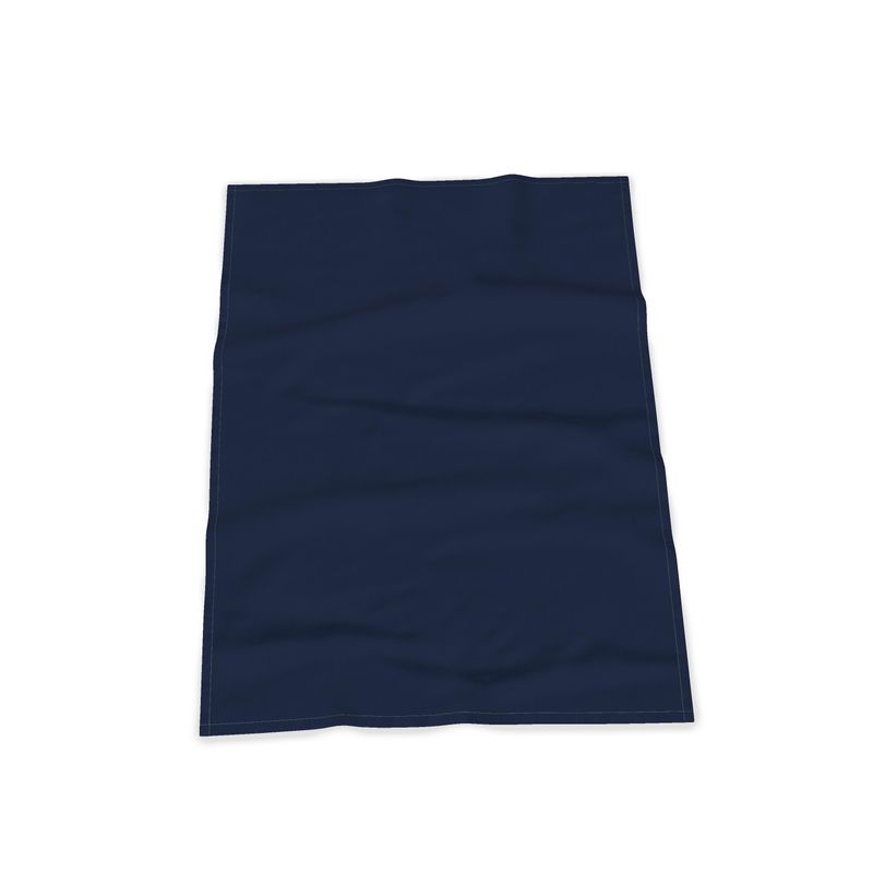 Kitchen Towels - 100% Cotton / Turquoise Wavy Edge