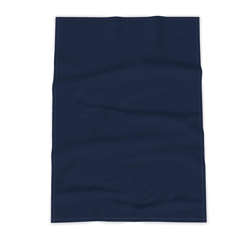 Kitchen Towels - 100% Cotton / Turquoise Wavy Edge