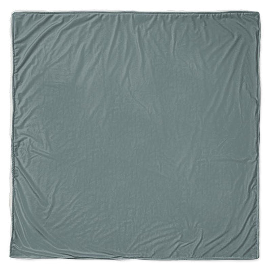 Throw - Quilted Jersey - Square 53 x 53" / Coral Fleece