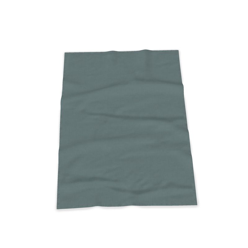 Kitchen Towels - 100% Cotton / Navy Wavy Edge