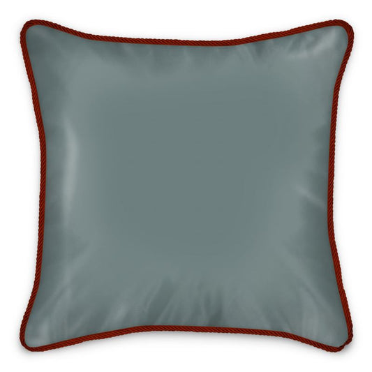 Silk Pillows - Square 12" (30cm) / Stone washed 100% Linen back / Down Feather Pad