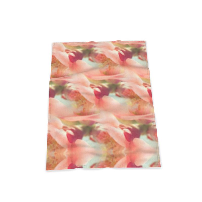 Kitchen Towels - Tokri Half Panama Cotton / Turquoise Wavy Edge