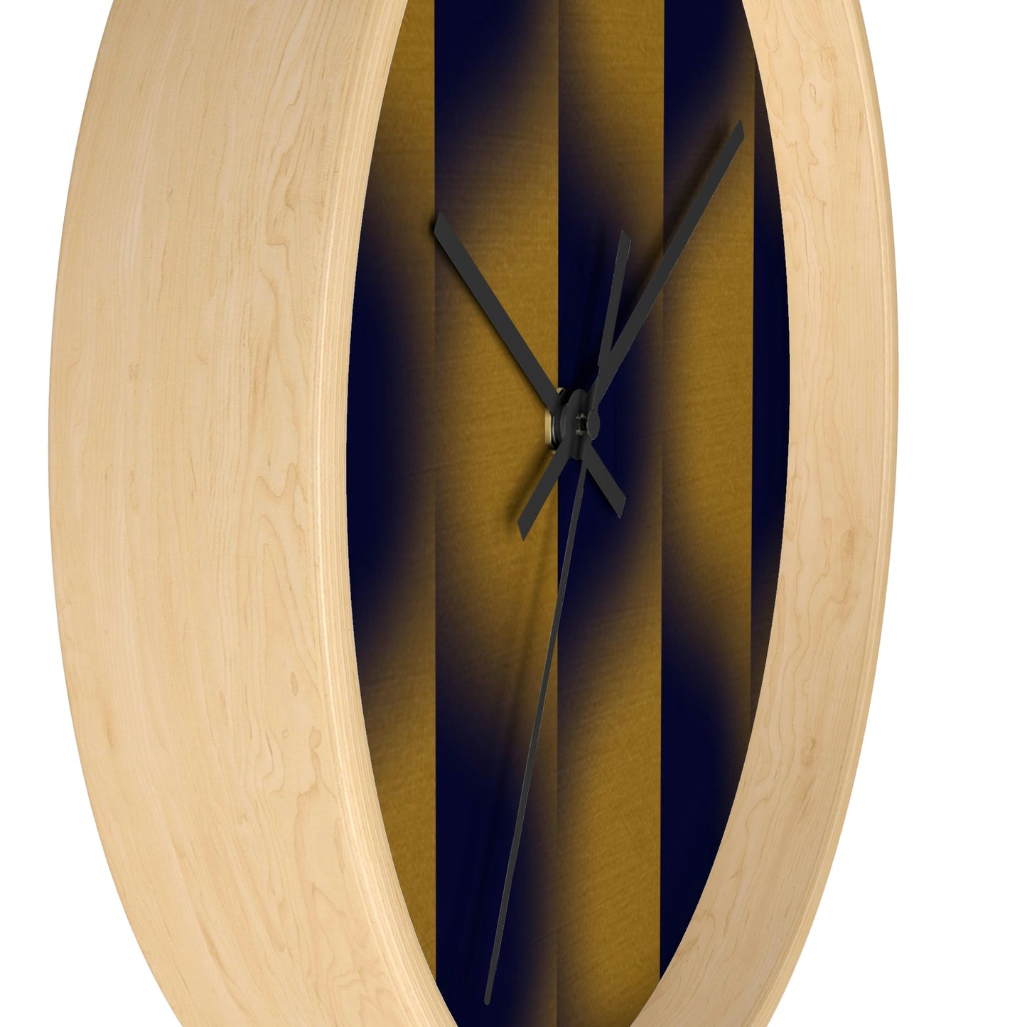 Office Wall Clock - Wooden / White / 10"