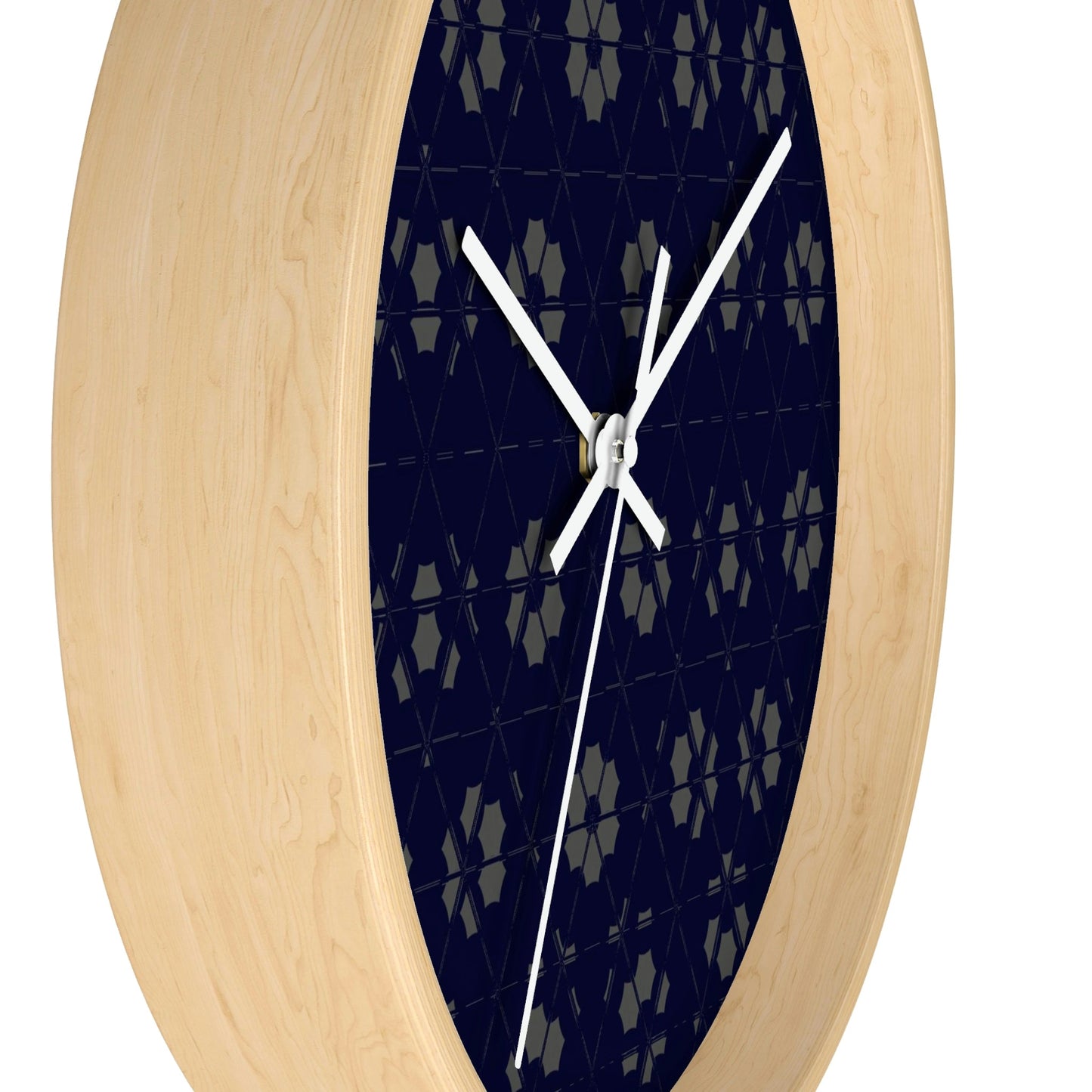 Office Wall Clock - Wooden / Black / 10"