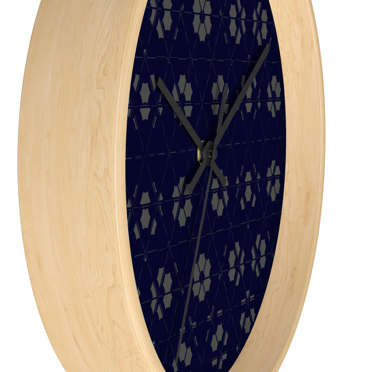 Office Wall Clock - Wooden / White / 10"